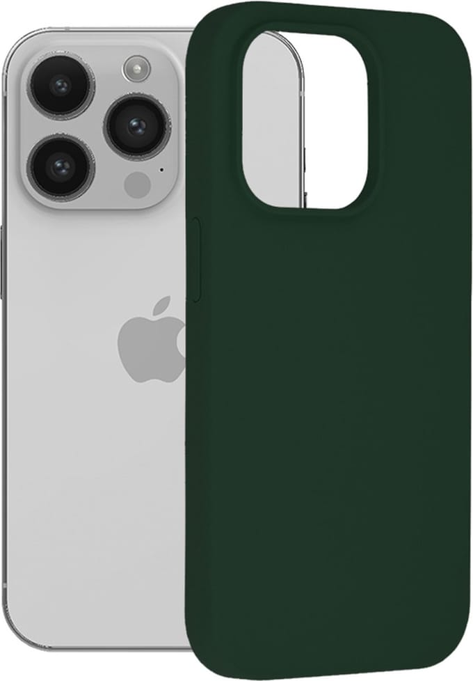 Techsuit - Soft Edge Silicone - iPhone 14 Pro - Dark Green