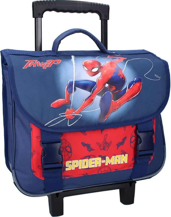 Spider-Man Web Warriors - Kinder Trolley schoolrugzak - 17,0l - 32 x 38 x 14 cm - Blauw