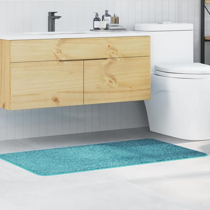 vidaXL - Antislip - Badmat - Turquoise - 70 - x - 120 - cm - PP