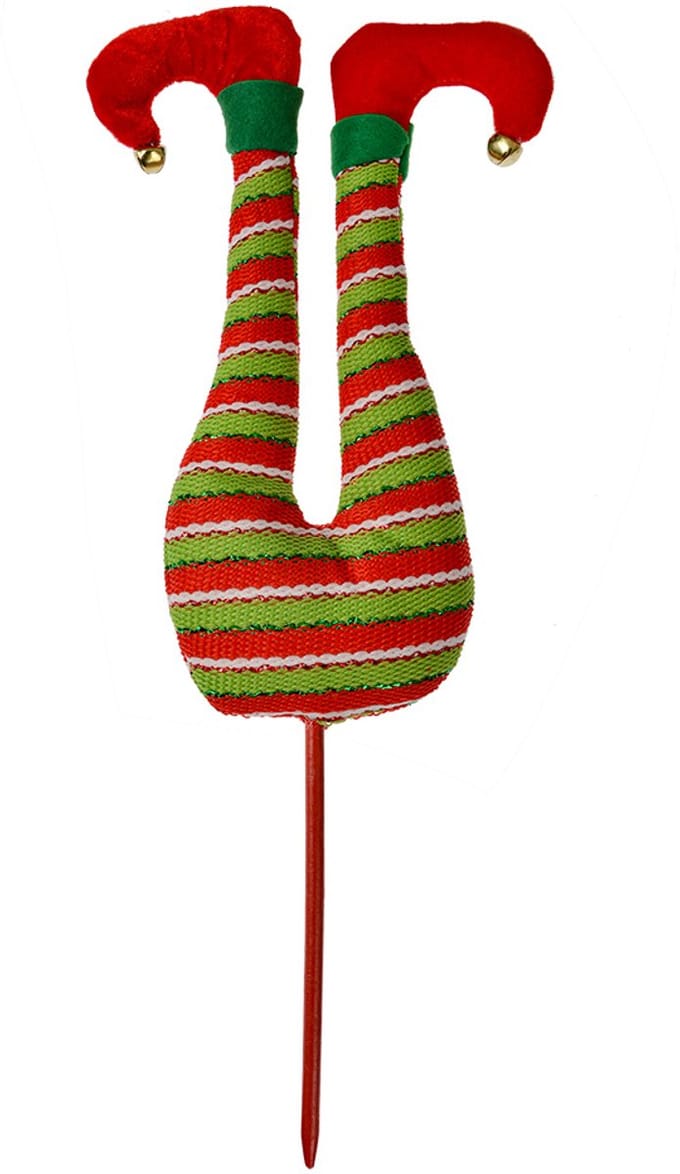 Clayre & Eef Kerstdecoratie Elf 50 cm Rood Textiel