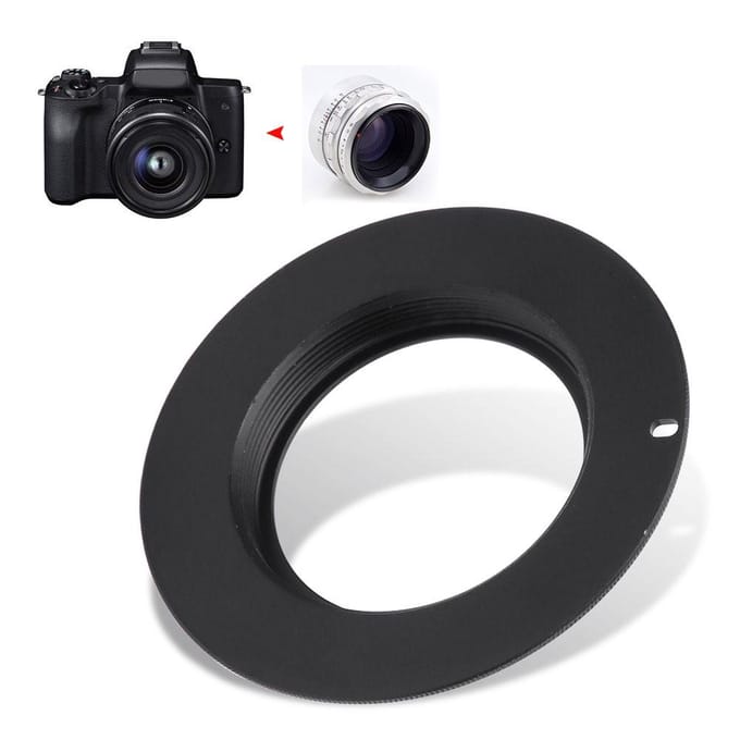 Bague d'adaptation de monture M42-EOS pour objectif Canon M42 sur boîtier d'appareil photo EOS black