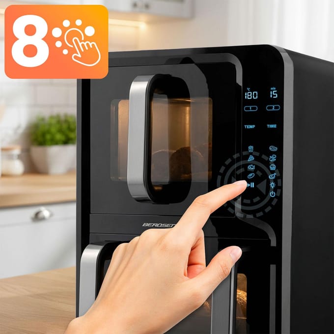 Berdsen BD-664 - Airfryer - 12 l - Dubbelzijdig - 2800W