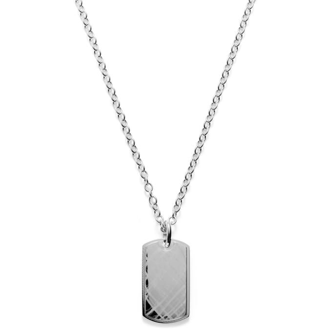 Zilverkleurige Grafitti-ketting