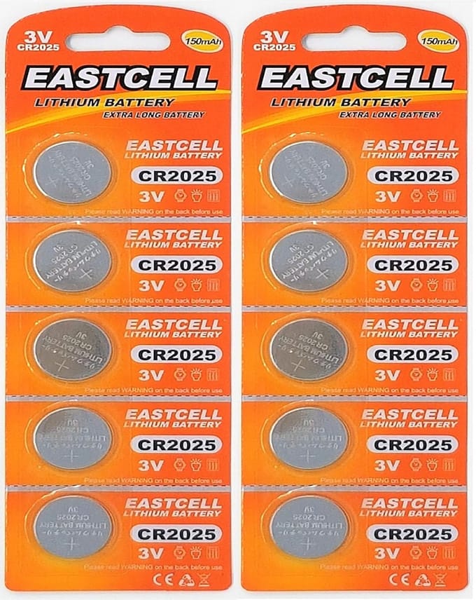 Knoopcel Batterijen - Lithium 3V - Apparaten Voeden - 10 Stuks Verpakking - 20mm Diameter