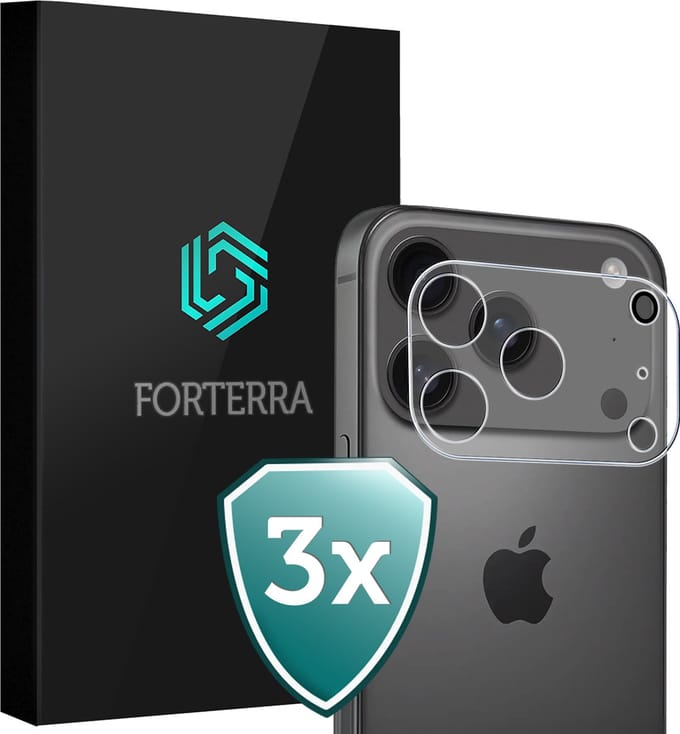 Camera Lens Protector 3 Stuks - Geschikt voor iPhone 17 Pro / 18 Pro - Camera Screenprotector Beschermglas - Gehard Glas - Tempered Glass - Screen Protector