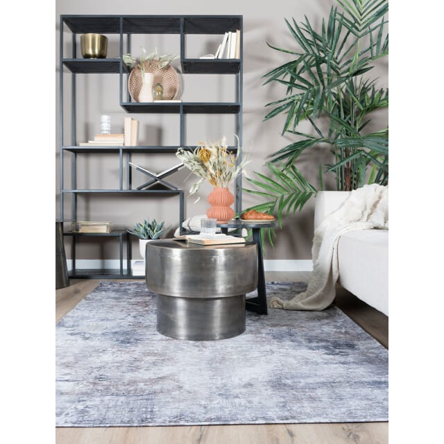 Vloerkleed Yara Silver 200 x 290 cm - Vintage Design Vloerkleed met Verweerd Patroon