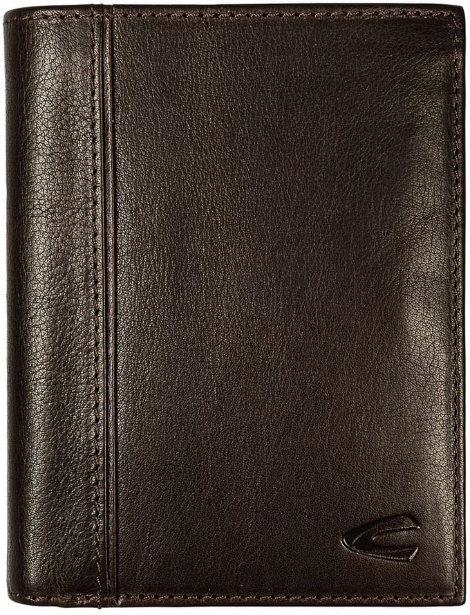 camel active Leren portemonnee Pine High Form Wallet Brown donkerbruin