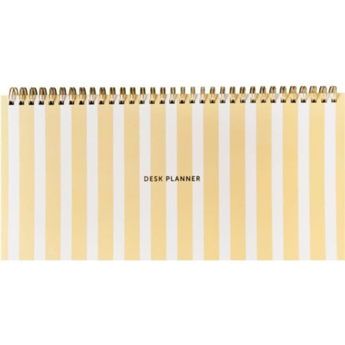 Fabrique - Weekplanner - Bureau - Geel wit gestreept