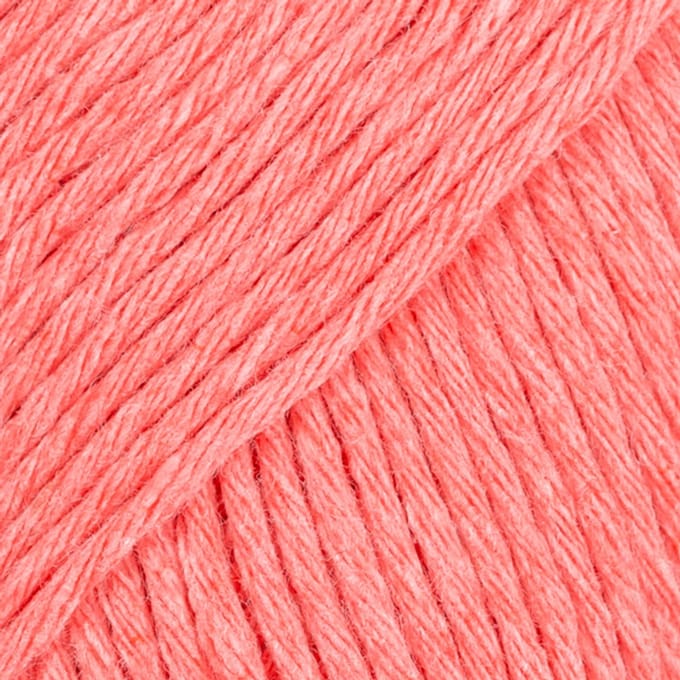DROPS Cotton Light Uni Colour - 49 koraal - Katoen/Polyester Garen