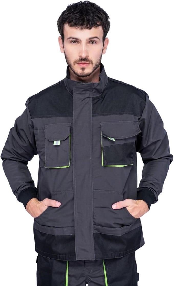 Robuuste Werkjas Heren met Veel Zakken - Kleding voor Klussen en Bouw