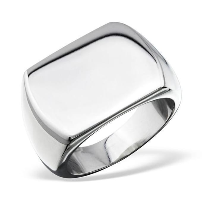 Amanto Ring Avish - 316L Staal - 16x21mm - Maat 60-19mm