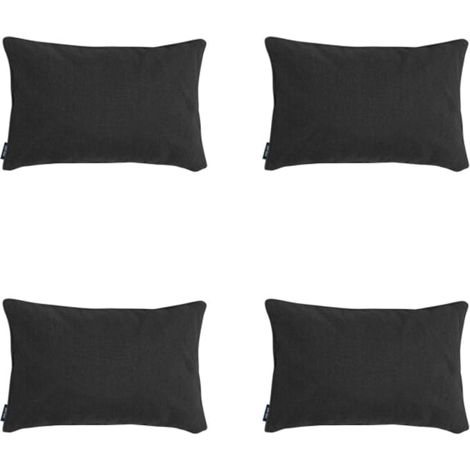Madison - Sierkussen Black canvas eco+ - Ca. 30x50 cm - Set van 4