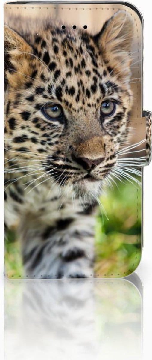 iPhone 7 | 8 | SE (2020) | SE (2022) Telefoonhoesje met Pasjes Baby Luipaard