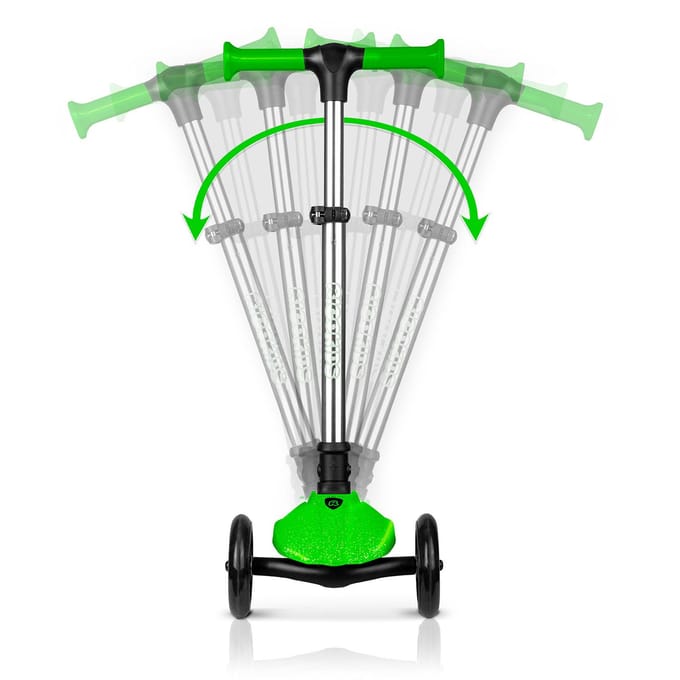 Ricokids Jelly - Driewieler Kinderstep - Groen - LED Verlichting - Verstelbaar Stuur