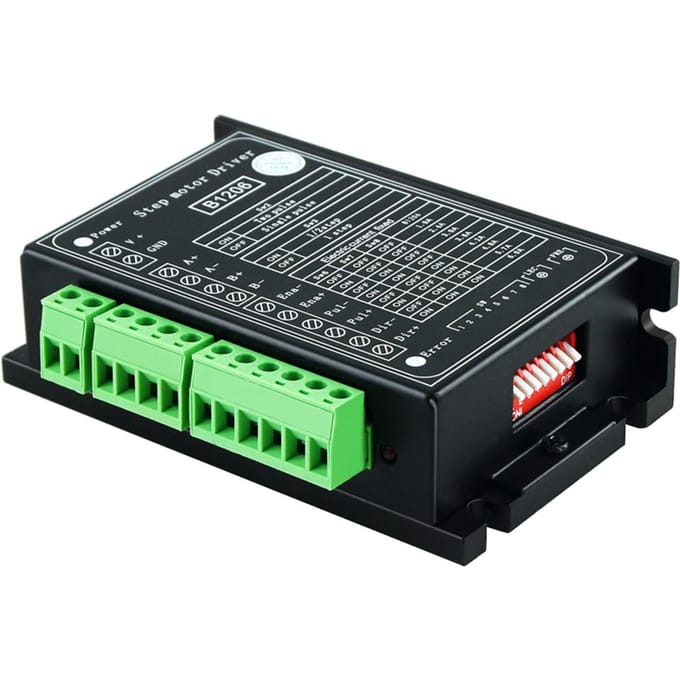 Aibecy B1206 FullHalf Step Driver 2Fase Stappenmotor Driver Rijspanning 20V120VDC Stroom Black