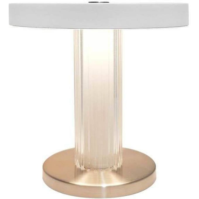 DFTP by Nordlux LED tafellamp Trezzi, wit, hoogte 22 cm, metaal/glas