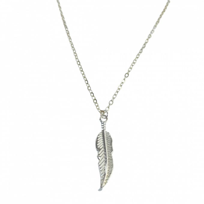Ketting veer zilver 50 cm - Charme Bijoux