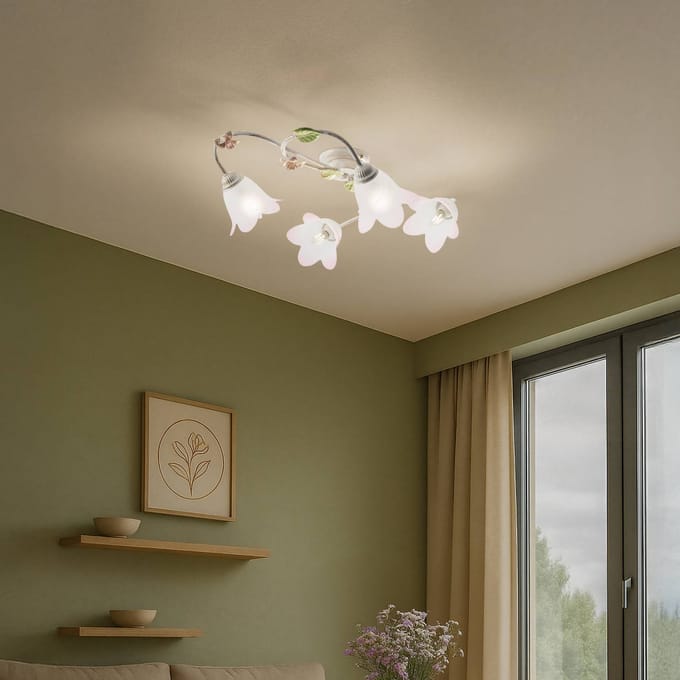 ONLI Plafondlamp Botton Florentijnse stijl 4-lamps