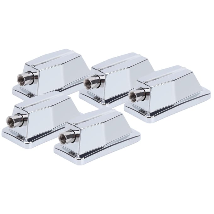 5 stuks Snaredrum Lug Klauwhaak Rechthoekig Verchroomd Bas Vervangingsonderdelen Accessoires white