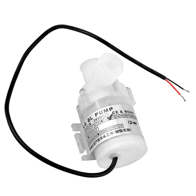 Ultra Stille Mini DC 12V 12W Witte Voedselkwaliteit Borstelloze Dompelwaterpomp 3.5m Opvoerhoogte
