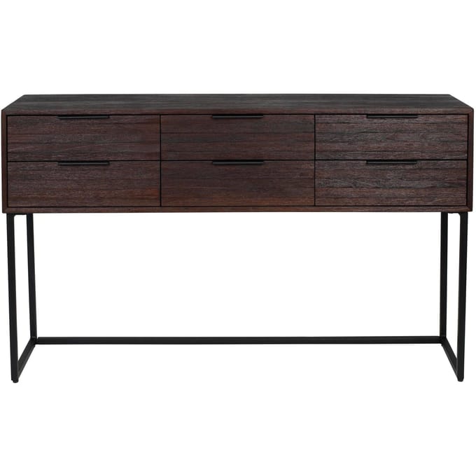 Housecraft Living Webster Ladekast/ Kast Groot 6 lades Teakhout Bruin