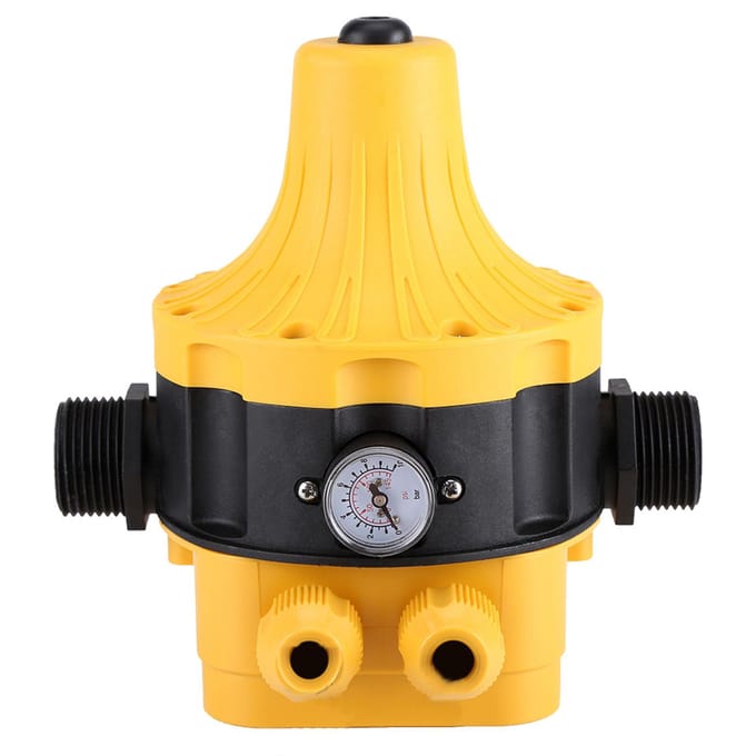 Automatische Waterpomp Drukschakelaar Elektrische Controller met Manometer Huisaccessoire