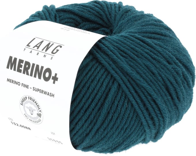 Lang Yarns Merino Plus - 88 petrolblauw - Merinowol Garen