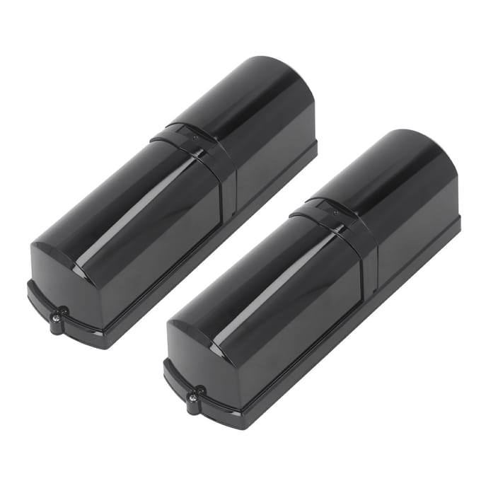 Veiligheidslichtschermsensor 50m Bereik UV-bestendig Diefstalbeveiliging Lichtrooster Sensor Beveiligingsapparaat black