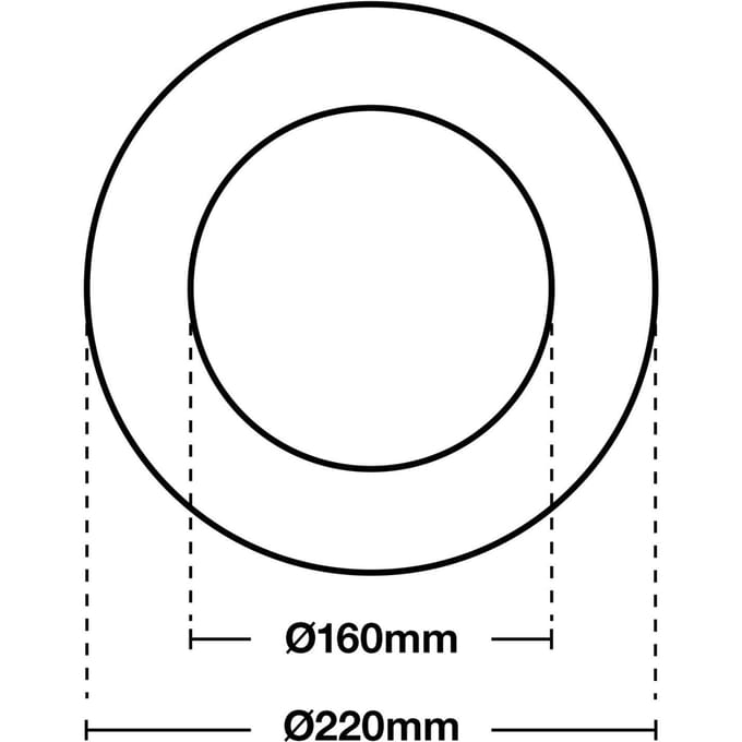 The Light Group SLC Shift Rehab uitbreidings-ring 16 - 22 cm