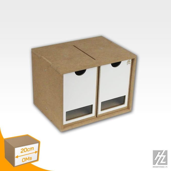 Hobbyzone OMs01 - Drawers Module x 2 - Hobbyzone opbergvakken X 2 - HZ - Opbergvakken hoog model