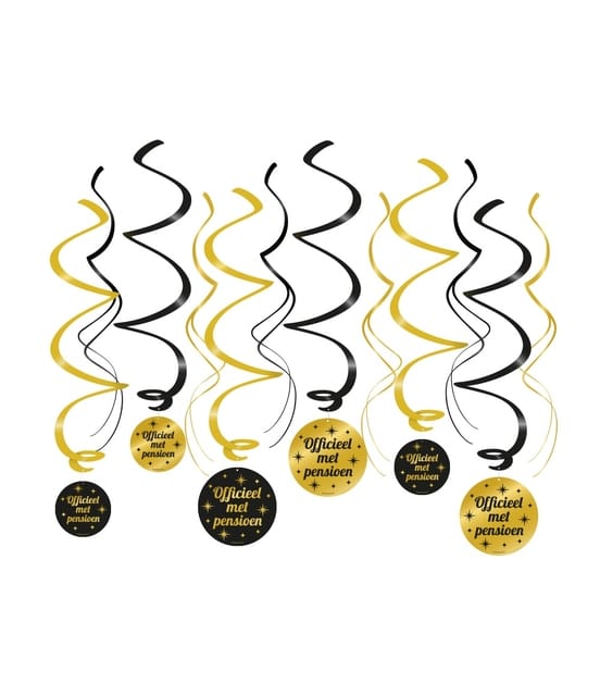 Paperdreams - 6 Swirls Classy Party - Pensioen