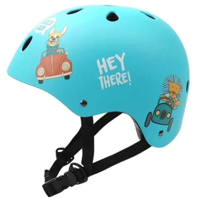 Kick'n'Roll Kinderhelm - H1 - Lichtblauw - Verstelbaar - 54-58cm