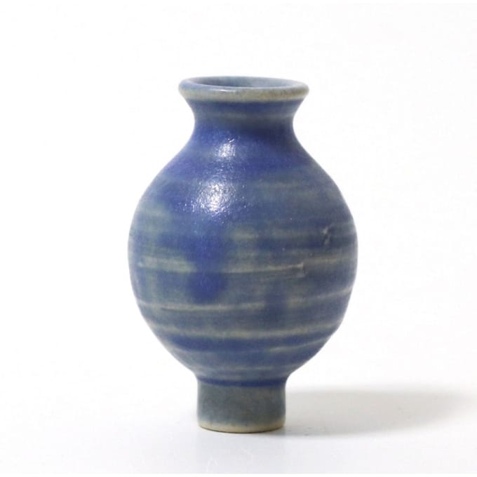 GRIMMS jaarring vaasje blauw