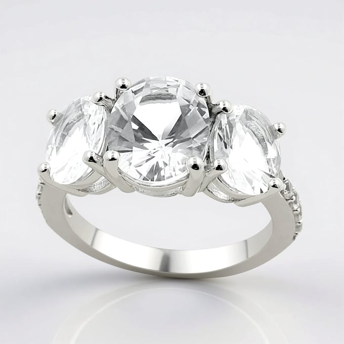 Danburiet Sterling Zilveren Ring 4.536ct