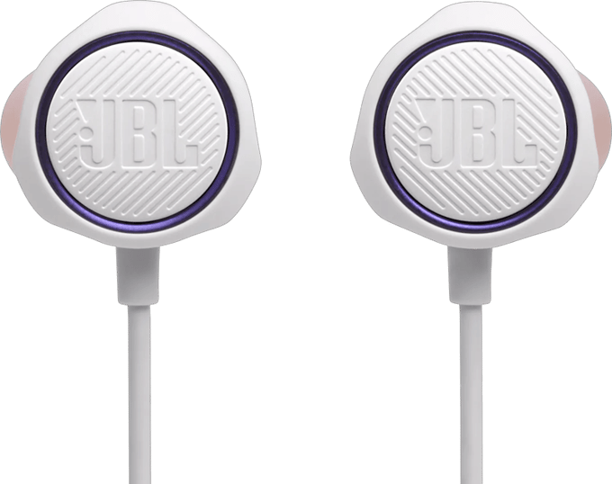 JBL Quantum 50C - USB-C Oordopjes voor iPhone 15, 16 & 17 - In-ear Headset met Microfoon - Inclusief 3.5 mm naar USB-C Adapter - Voor Samsung, Laptop & Console - Wit