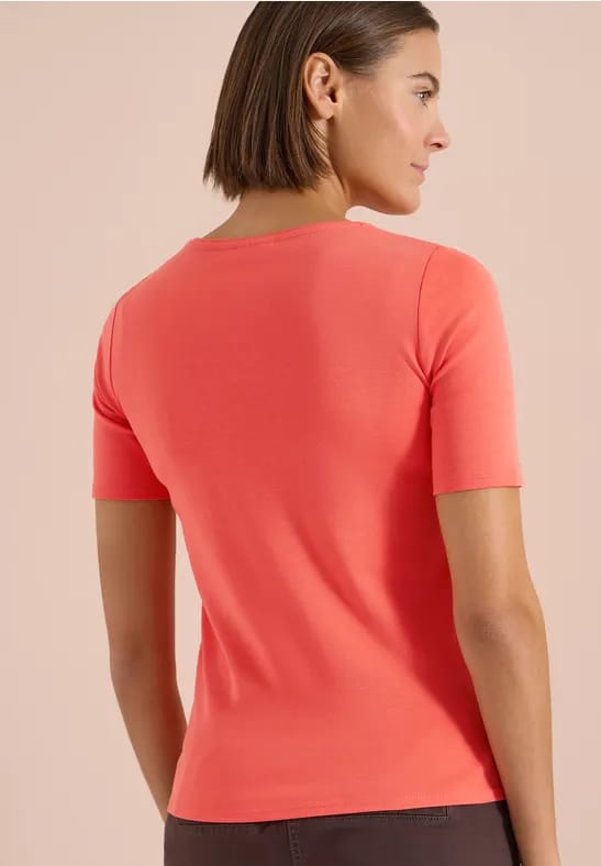 Basic katoenen shirt