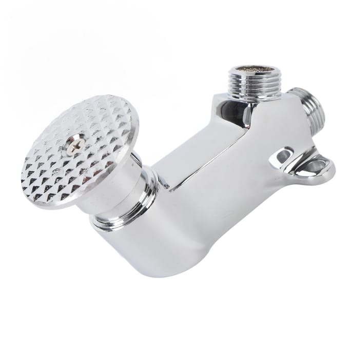 Voetpedaalventiel voor Kraan Enkel Voetpedaal Waterventiel Contactloos Pedaalventiel voor Wastafel Waterkraan white