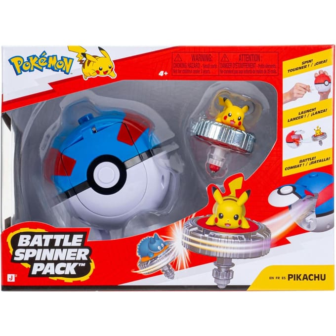 Pokémon - Battle Spinner Game - Pikachu #2 & Great Ball