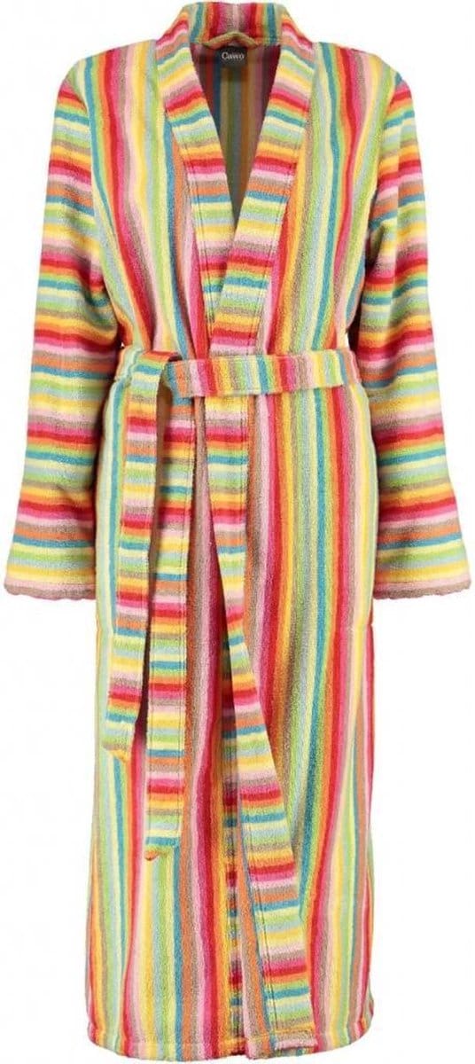 Cawö dames badjas badstof  multicolor  maat 46