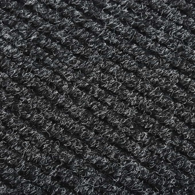 vidaXL - Droogloopmat - 100x100 - cm - antracietkleurig