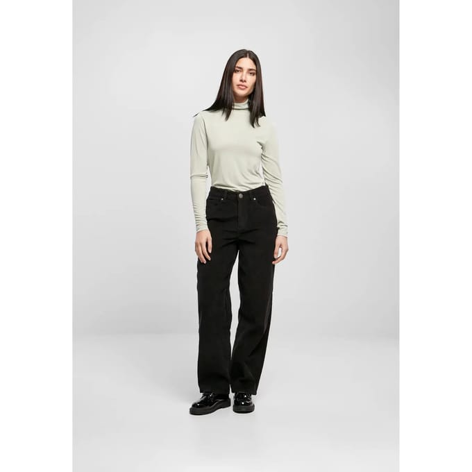 Urban Classics - Modal Turtleneck Longsleeve top - XS - Groen