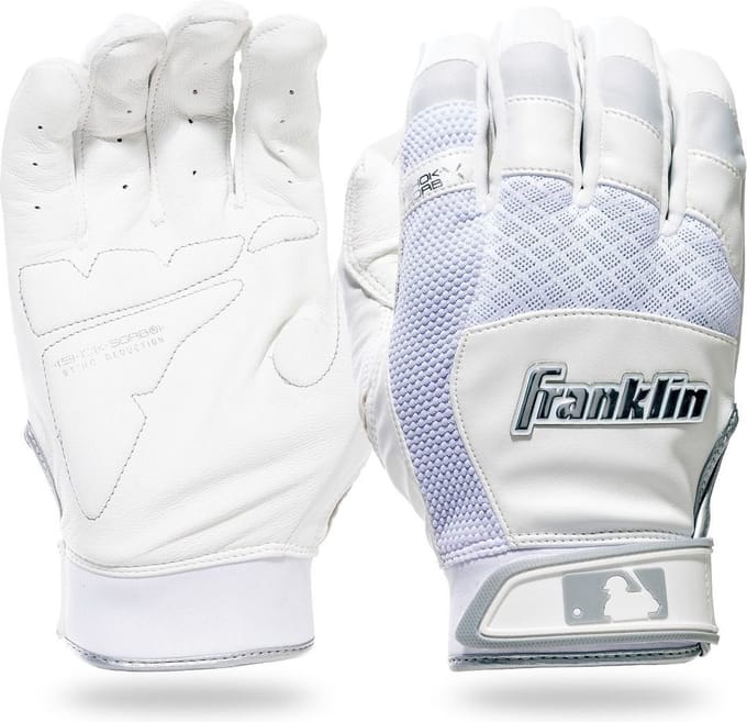 Franklin Shok Sorb X Youth S White voor Sport Honkbal/Softball