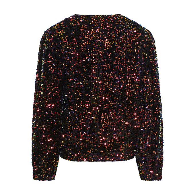Teagan wikkelblouse in zwart
