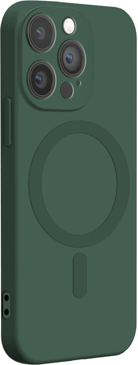 Bigben Connected, Hoesje geschikt voor iPhone 14 Pro - Siliconen MagSafe Compatibel, Groen