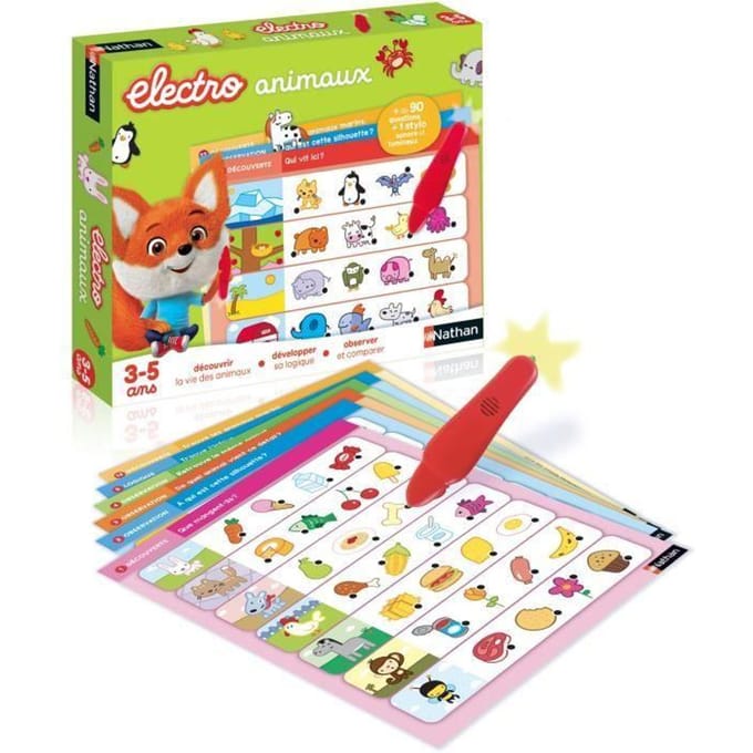 Elektronisch educatief spel - NATHAN - Electro Dieren - Dieren ontdekken - Voor kinderen van 3 jaar en ouder
