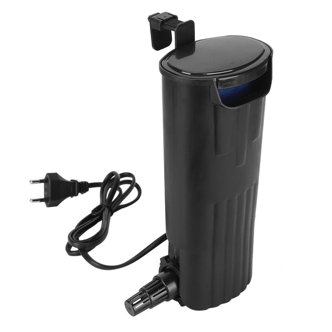 Aquarium Waterval Schildpad Tank Interne Filterpomp Mini Stille Pomp voor Schildpad Vis Tank black