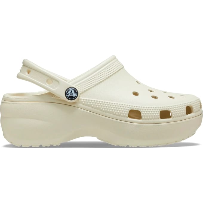 Crocs - Classic Platform Clog Women - Plateauzool Clogs - Beige - maat 37/38