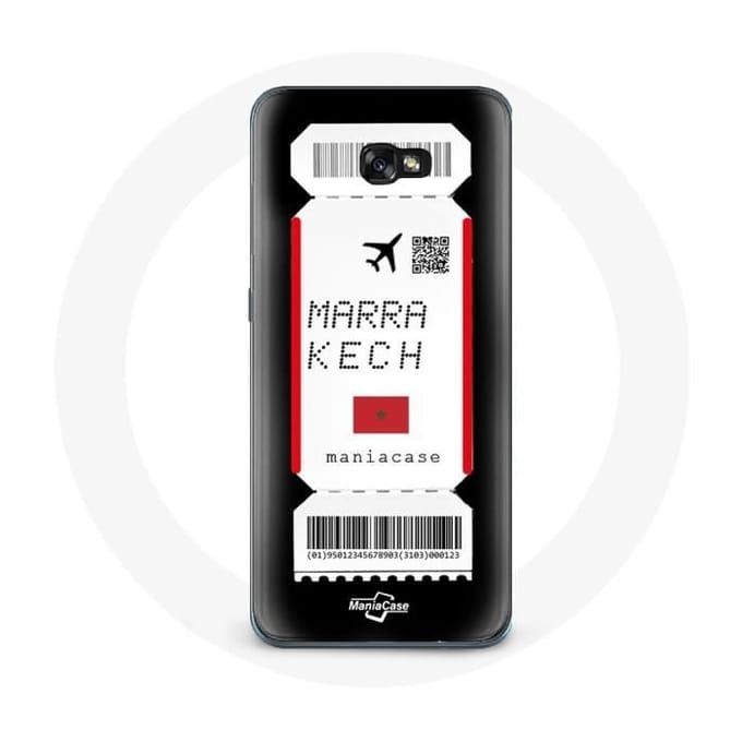 Case voor Samsung Galaxy A5 2017 Vliegticket Marrakech Marokko