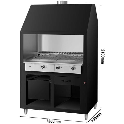 GGM Gastro Gasgrill BERLIN - 1360mm - Schwarz