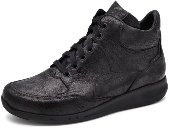 Durea Go Dames Veterboot - 9735-688-1405 Zwart - Wijdte K - Maat 5 (38)
